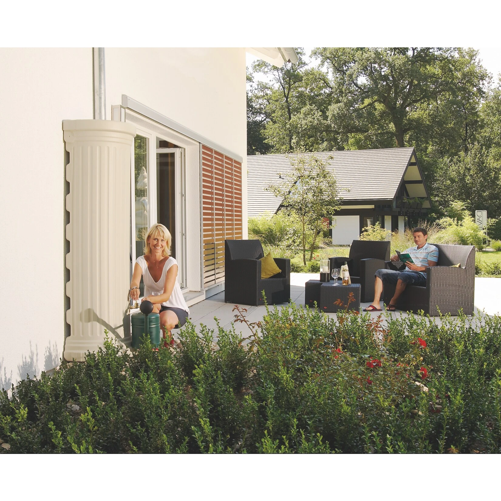 Garantia Säulen Wandtank 550 L Sandbeige