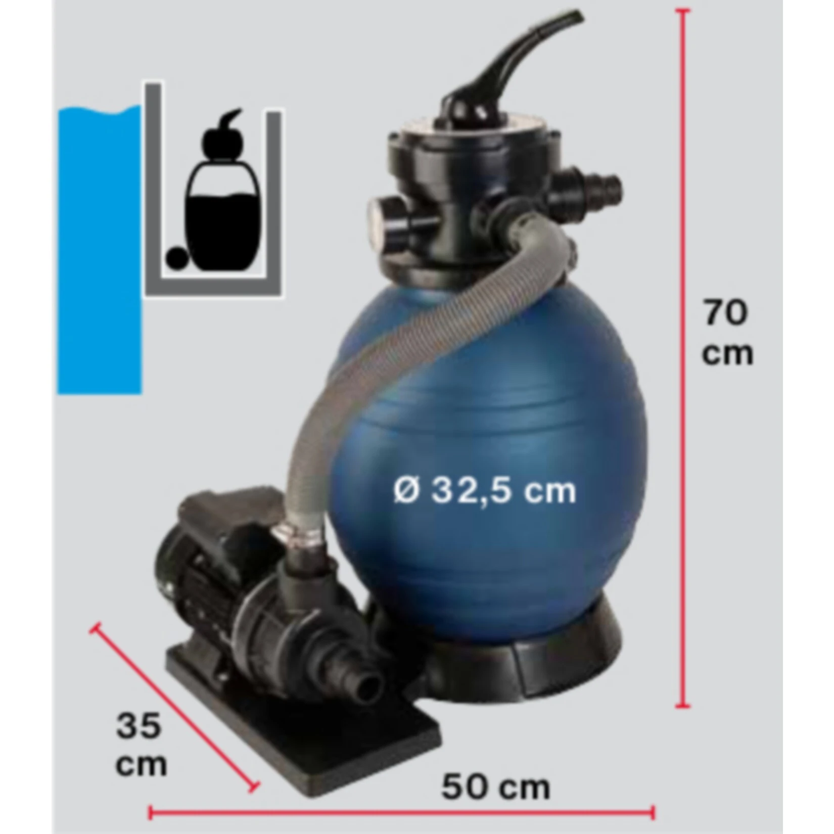 T.I.P. SPF 180 Schwimmbadfilter Sandfilteranlage - Image 4