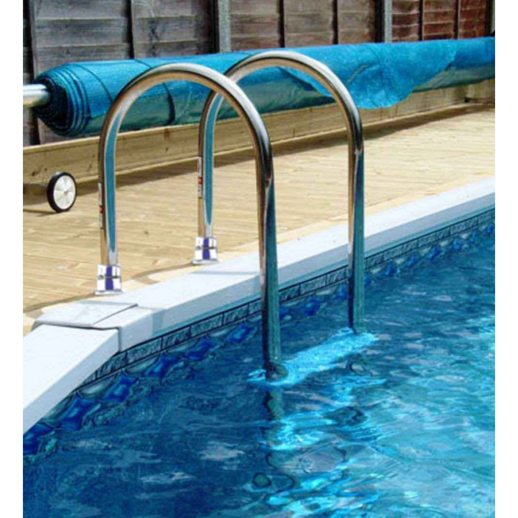 Interline Edelstahl Einstiegsleiter 3 Stufen - Image 2