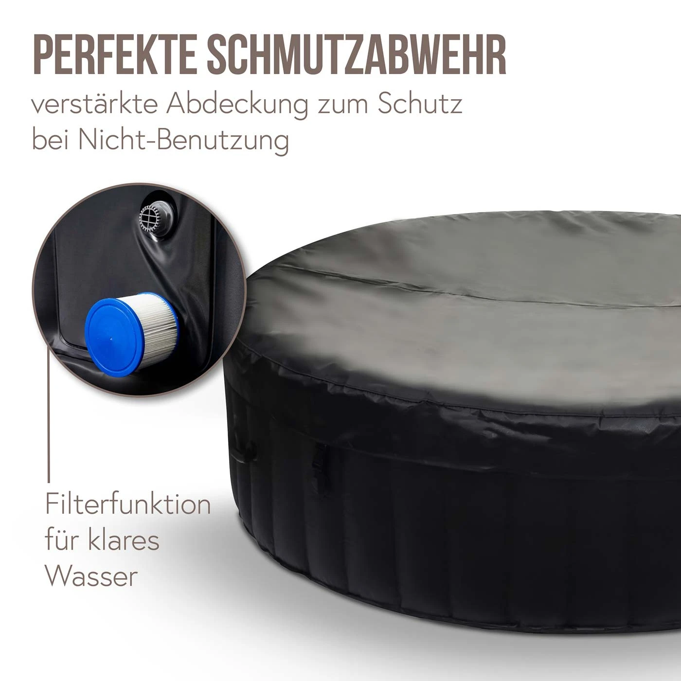 Whirlpool MCW-E32, 6 Personen In-/Outdoor Heizbar Aufblasbar Ø 208cm FI-Schalter - Image 3