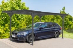 Westmann Aluminium Flachdach Carport 15m² Anthr.