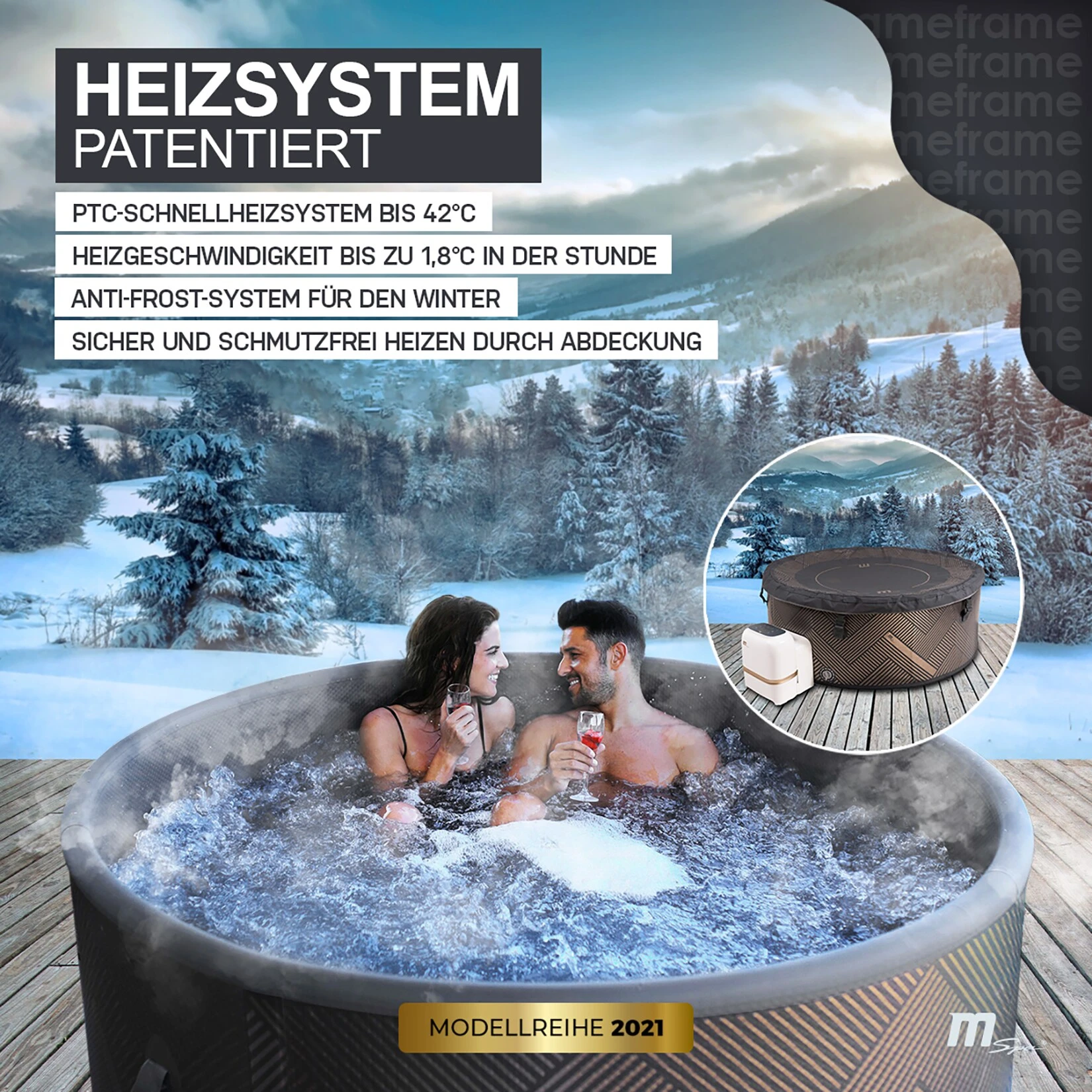 MSpa Whirlpool 2021 Frame Mono F-MO061 - Image 2