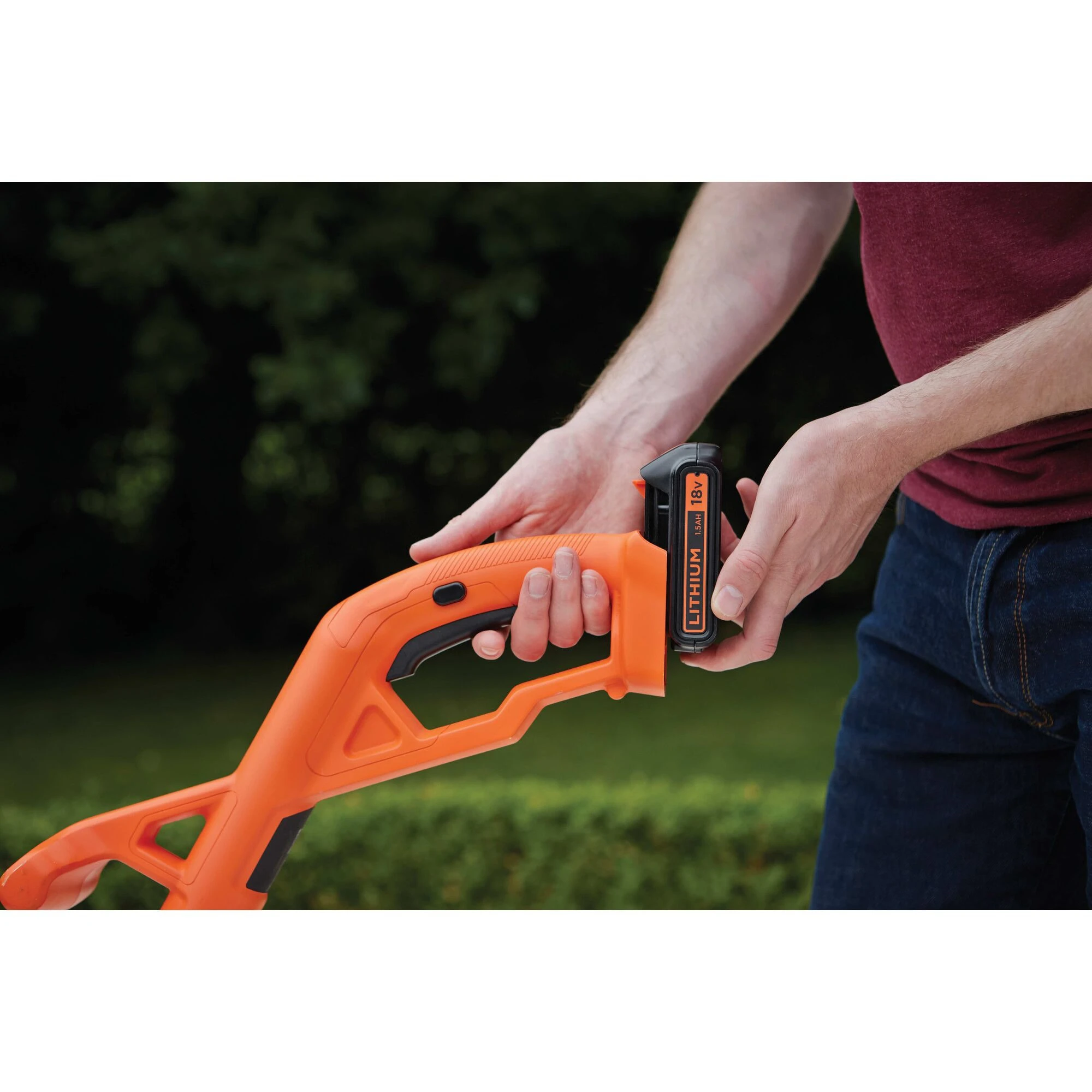 Black & Decker BLACK+DECKER Rasentrimmer Akku-Rasentrimmer ST1823, 18Volt - Image 5