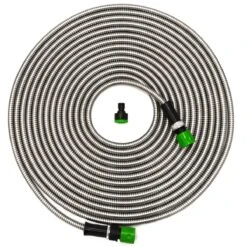 15 M Knickfreier Gartenschlauch Edelstahl Wasserschlauch Flex Metall Schlauch