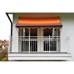 Angerer Klemmmarkise Orange/braun 300 Cm Markise Balkon