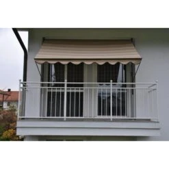 Angerer Klemmmarkise Beige/braun 250 Cm Markise Balkon Balkonmarkise
