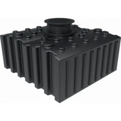 GreenLife Regenwasser-Flachtank 5.000 L Mit Ausgleichsdom Und Begehbarer Abdeckung