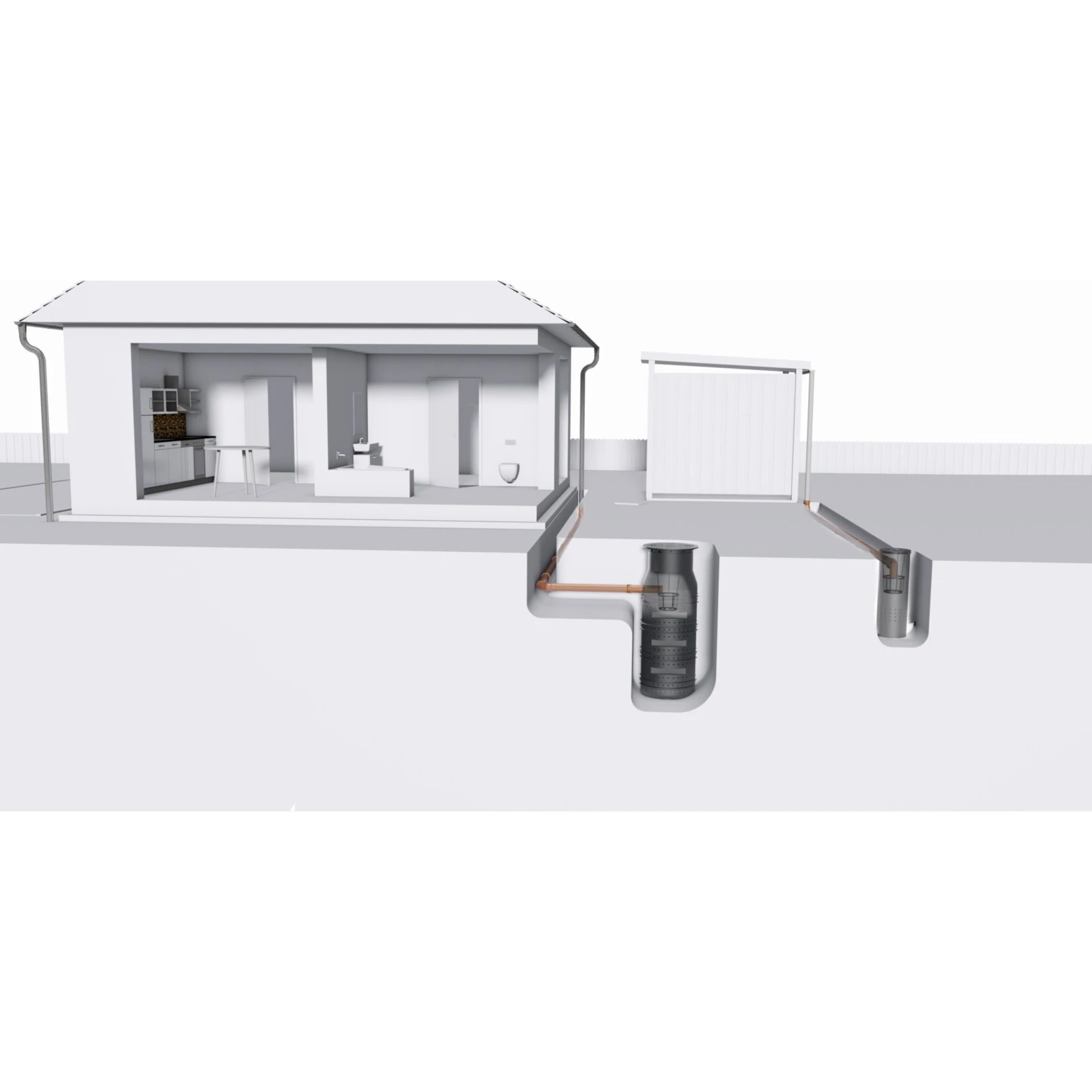 GreenLife Sickerschacht 140 L Gartenentwässerung Wassertank Mit Sieb - Image 3