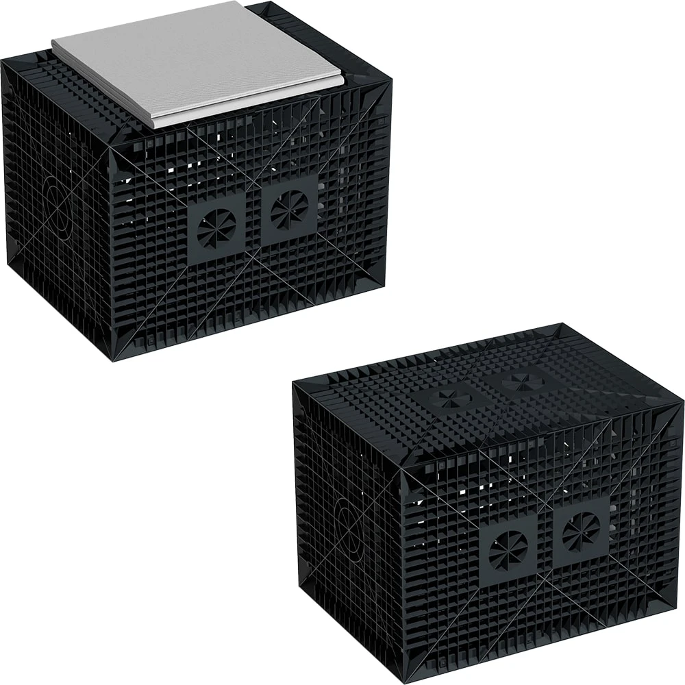 GreenLife Starter-Set Versickerung 560 L Gartenentwässerung Sickerwürfel