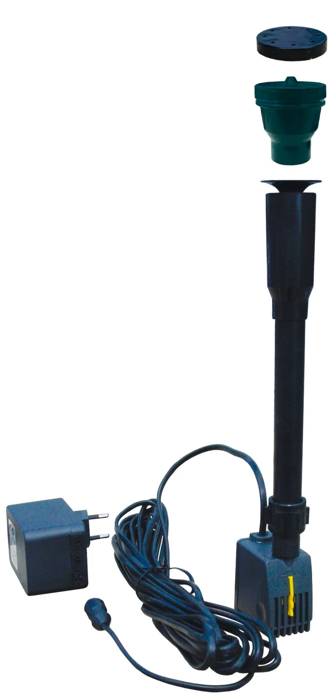 GreenLife Springbrunnen-Set Für Den Dekor-Regenspeicher "Hinkelstein", Granitgrau - Image 2