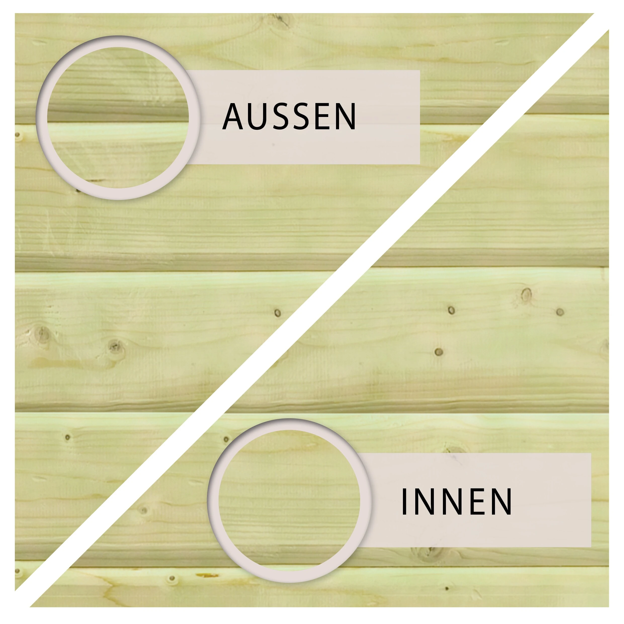 Karibu Rechteckiger Massivholz Pool 308,7 X 276,5 Cm Leitern Und Zubehör Inkl. Holzpool - Image 4