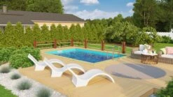 Karibu | Rechteckiger Massivholz Pool 308,7 X 396 Cm | Pool Leitern Und Zubehör Inkl. Holzpool