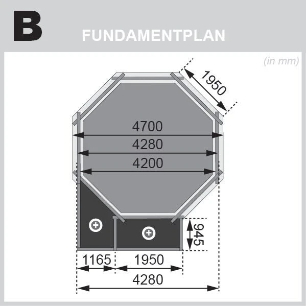 Karibu | Achteck Massivholz Pool 428 X 428 X 124 Cm Modell 2C | SET Inkl. Sonnenterrasse 96 X 199 Cm, Zubehör Und Pool Leitern - Image 4
