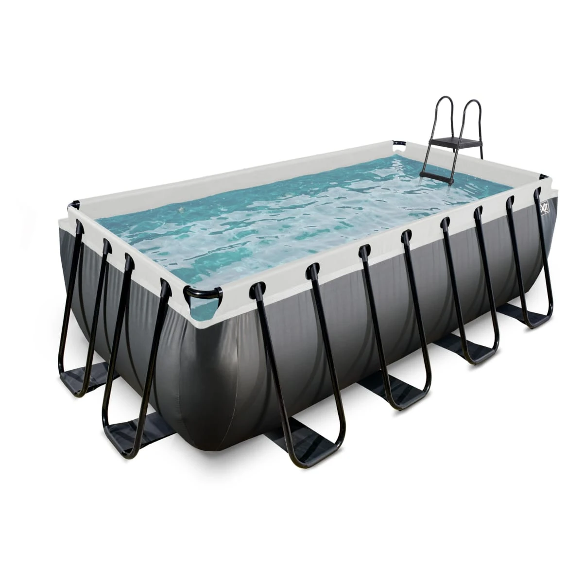 Pool Black Leather, 400 X 200 X 122 Cm Schwarz - Image 2