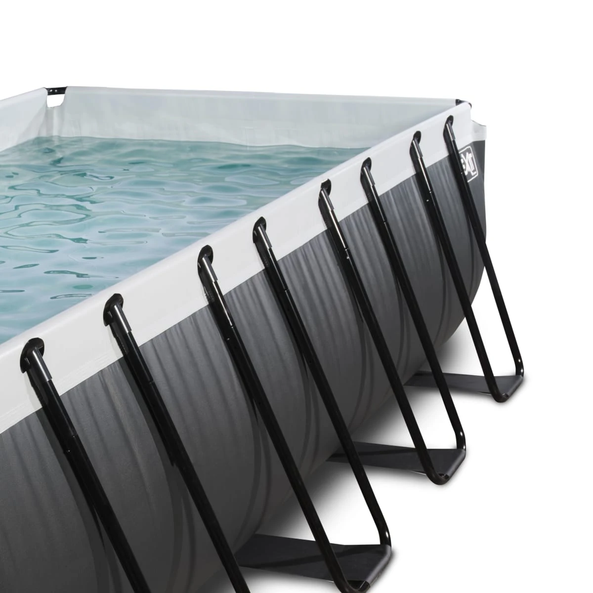 Pool Black Leather, 400 X 200 X 122 Cm Schwarz - Image 3