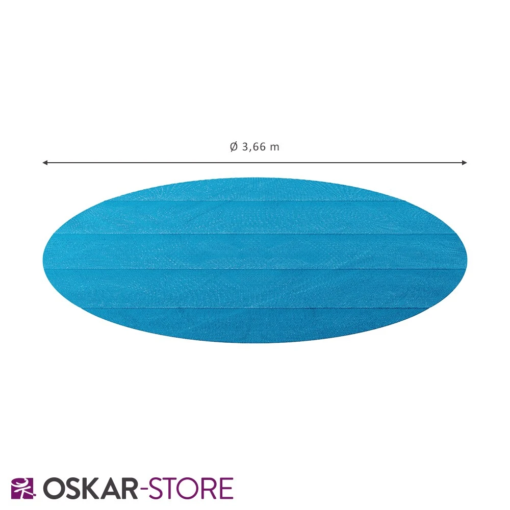 Oskar Solarfolie Pool Rund 366cm Solarplane 400µ My Poolheizung Solarabdeckplane - Image 3