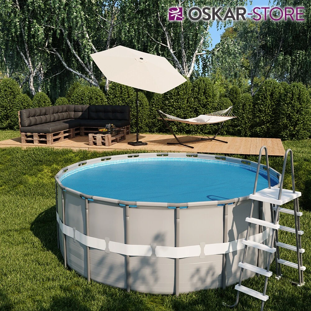 Oskar Solarfolie Pool Rund 366cm Solarplane 400µ My Poolheizung Solarabdeckplane - Image 4