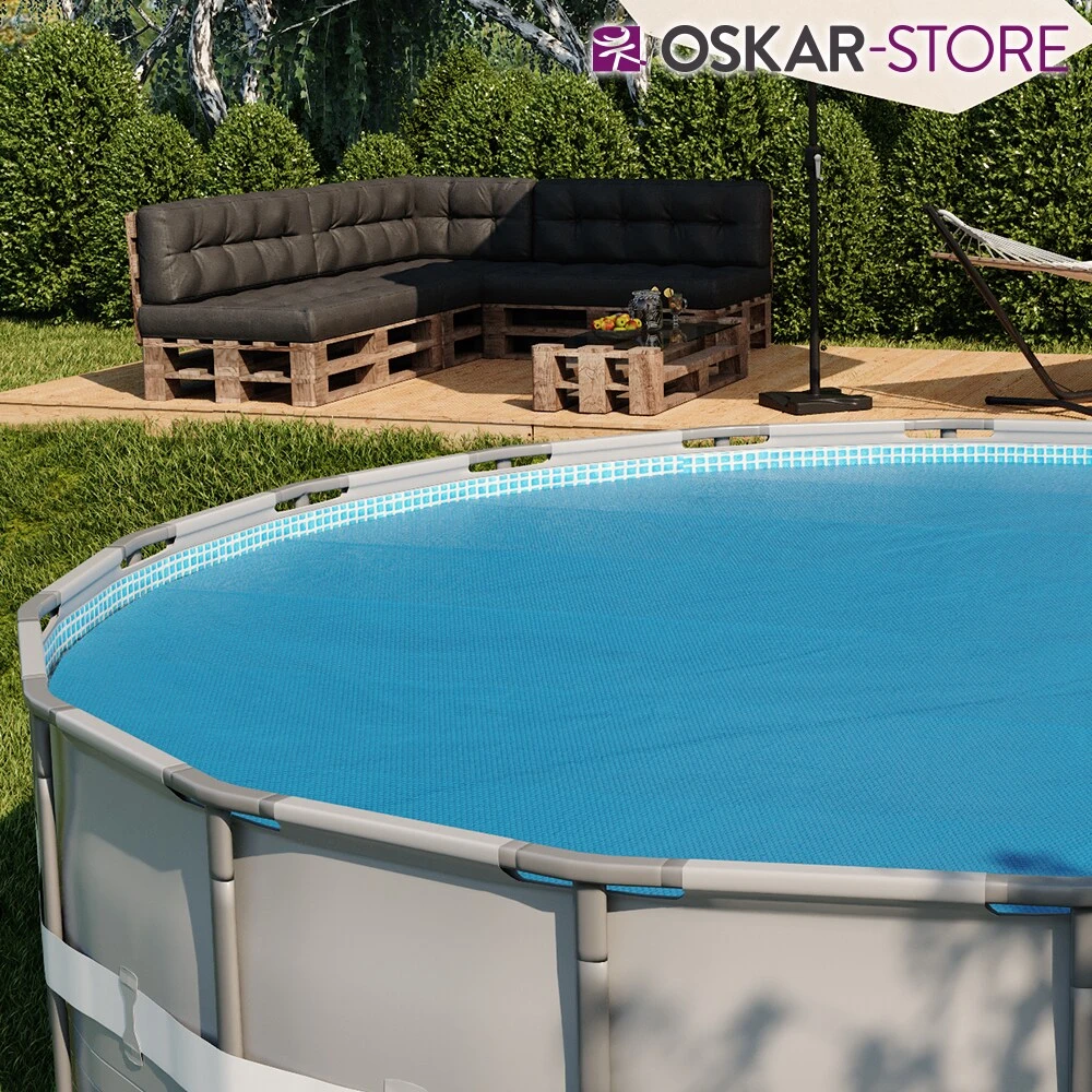 Oskar Solarfolie Pool Rund 549cm Solarplane 400µ My Poolheizung Solarabdeckplane - Image 5