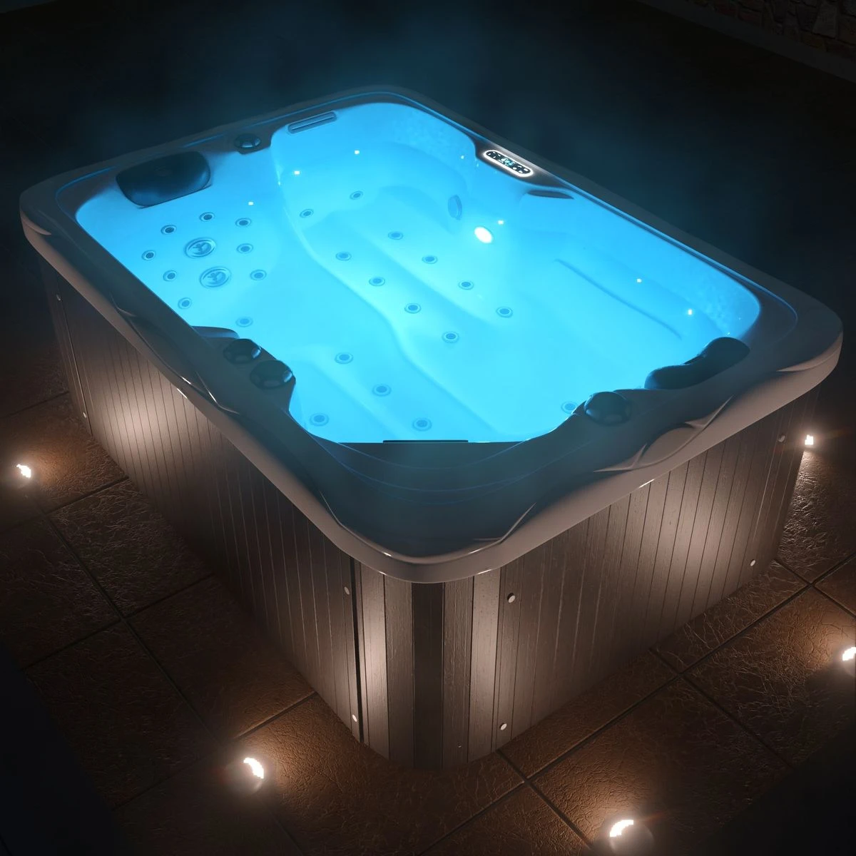 TroniTechnik Outdoor Whirlpool LEVANZO Inkl. Heizung, Hydromassage, Bluetooth Und Farblicht - Image 2