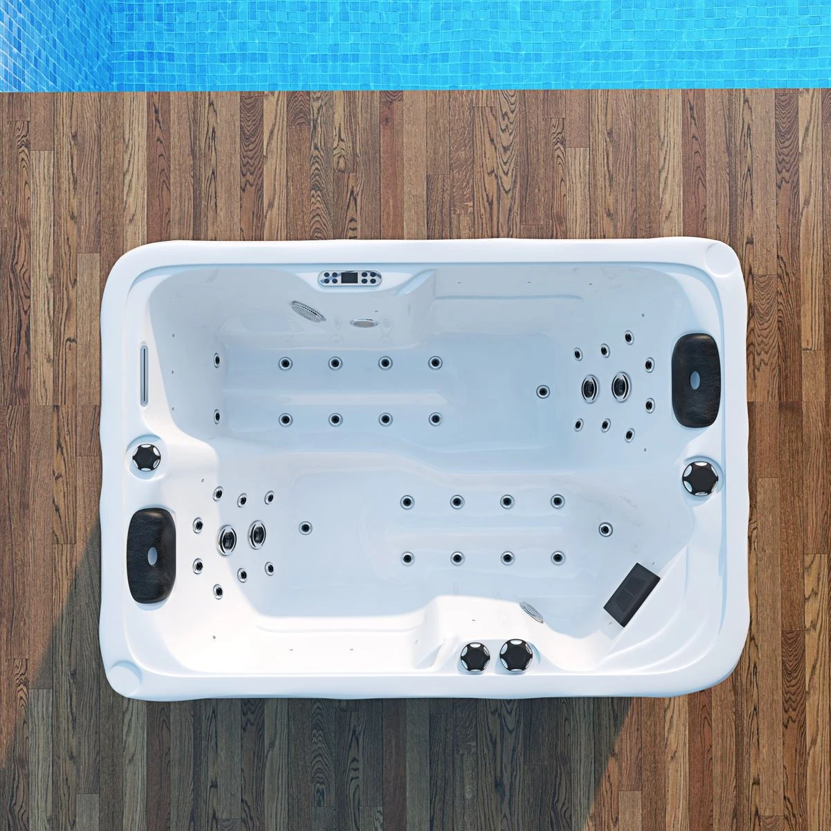 TroniTechnik Outdoor Whirlpool LEVANZO Inkl. Heizung, Hydromassage, Bluetooth Und Farblicht - Image 4